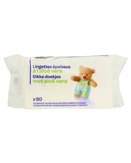 Lingettes épaisses à l'aloé vera