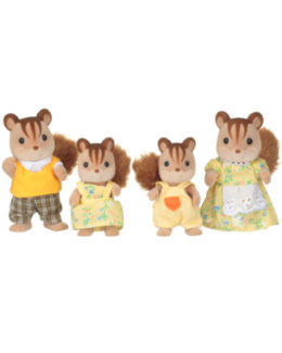Figurine famille écureuil roux