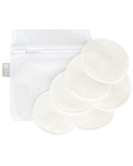 Coussinets d'allaitement lavables en fibre de bambou x6