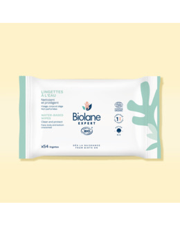Lingettes à l'eau certifiées biologiques