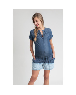 Combishort de grossesse tie and dye