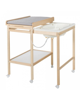 Table à langer avec baignoire baby pool et matelas à langer