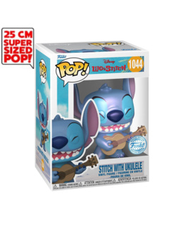 Figurine Stitch avec ukulele Jumbo Lilo & Stitch Pop