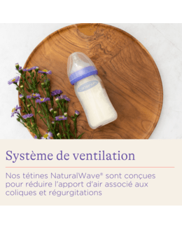 Biberon en Verre & tétine NaturalWave® 160ml