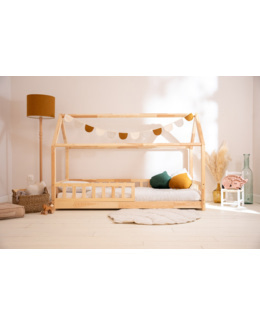 Lit cabane K bois naturel