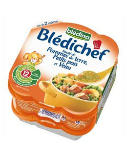 BLEDICHEF - Plat Sauté de pomme de terre, petits pois, veau