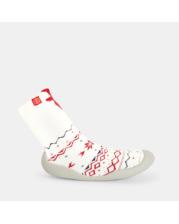 Chausson chaussette élan blanches garçon
