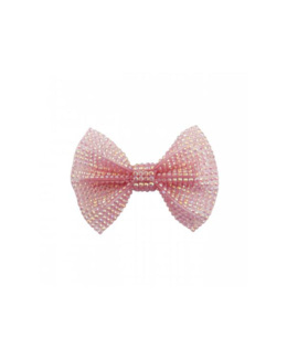 Barrette à cheveux rose avec nœud