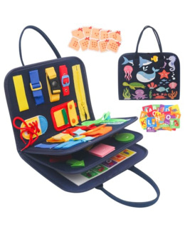 Tableau d'activités Busy board Montessori pour enfants
