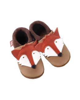 Chaussons en cuir Fox le Renard
