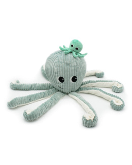 Peluche Filou la pieuvre maman & bébé Les Ptipotos