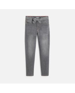 Jean skinny ceinturé fille