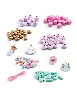 Set de 400 perles en bois Arc-en-ciel