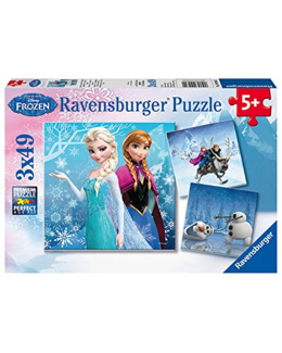 Puzzle - La reine des neiges - 3x49 pièces