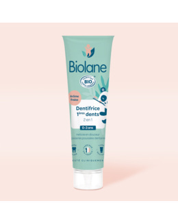 Dentifrice 1ères dents 2 en 1 certifié biologique