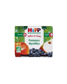 Pommes Myrtilles 190g dès 4 mois