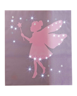 Toile lumineuse fée chambre fille