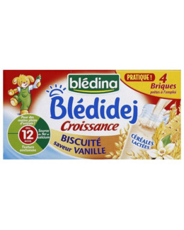 Blédidej Croissance Biscuité saveur vanille dès 12 mois