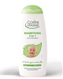 Shampooing bébé 2 en 1 avec Démêlant