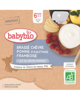 Brassé au Lait de Chèvre français - Pomme de Nouvelle-Aquitaine Framboise