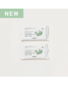 Les 2 paquets de lingettes à l'eau compostables