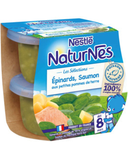 Naturnès - Épinards, saumon aux petites pommes de terres