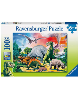 Puzzle - Au milieu des dinosaures - 100 pièces