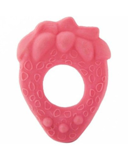 Anneau de dentition en latex d'hévéa Fraise