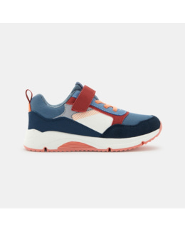 Running dadshoes lacets et scratch bleu garçon