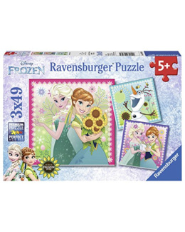 Puzzle - La reine des neiges - 3x49 pièces
