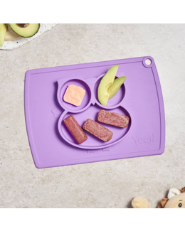 Assiette Compartimentée DME en silicone - Chouette