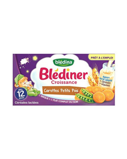 Blédiner Croissance Céréales carottes petits pois