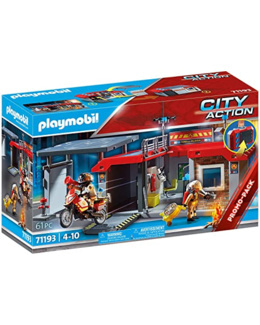 Playmobil City Action - Caserne de pompiers transportable