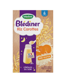 Céréales Blédiner - Riz Carottes 