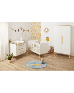 Chambre Lit 60x120 + Commode + Armoire FANON