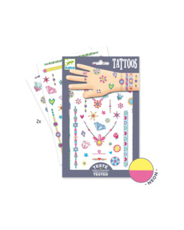 2 planches de tattoos Les bijoux de Jenni