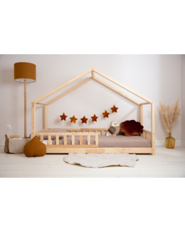 Lit cabane DK bois naturel