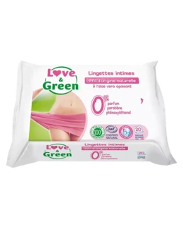 Lingettes Intimes Apaisantes Écologiques