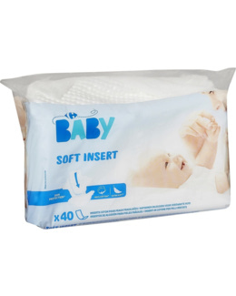 Inserts de coton bébé pour peaux fragilisées
