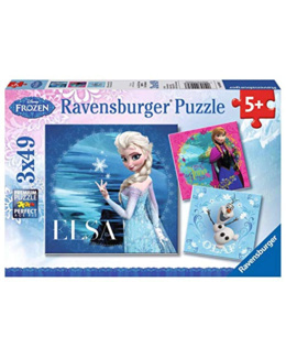Puzzle Enfant Classique - La Reine des Neiges - 3x49 pièces