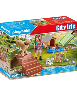 Playmobil City Life - Éducatrice et chiens