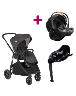Poussette duo Versatrax + siège auto I-Level + Base Encore