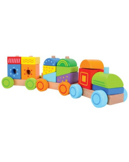 Train empilable coloré  