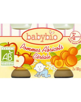 BIO Pommes Abricots Céréale dès 4 mois