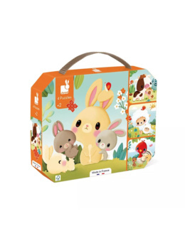 4 puzzles évolutifs animaux Ferme