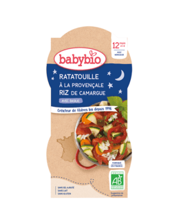 Bol Bonne nuit : Ratatouille à la Provençale et riz de Camargue au Basilic
