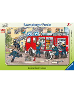 Puzzle - Ma voiture de pompier - 15 pièces