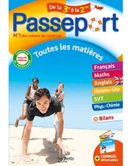 Passeport Toutes les matières De la 3e à la 2nde - Cahier de vacances 2023