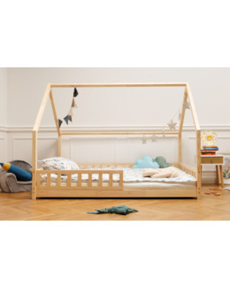 Lit cabane K bois naturel