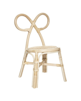 Chaise pour enfant en rotin